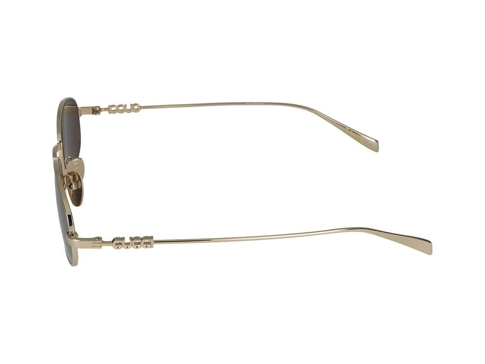 Gucci Gold Gold Metal Frame Sunglasses
