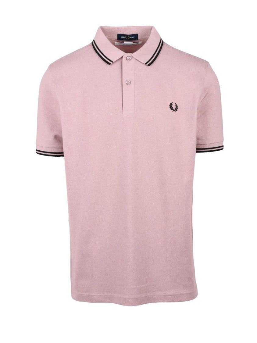 Fred Perry X C.Des G.Shirt Pink Striped Cotton Polo Shirt