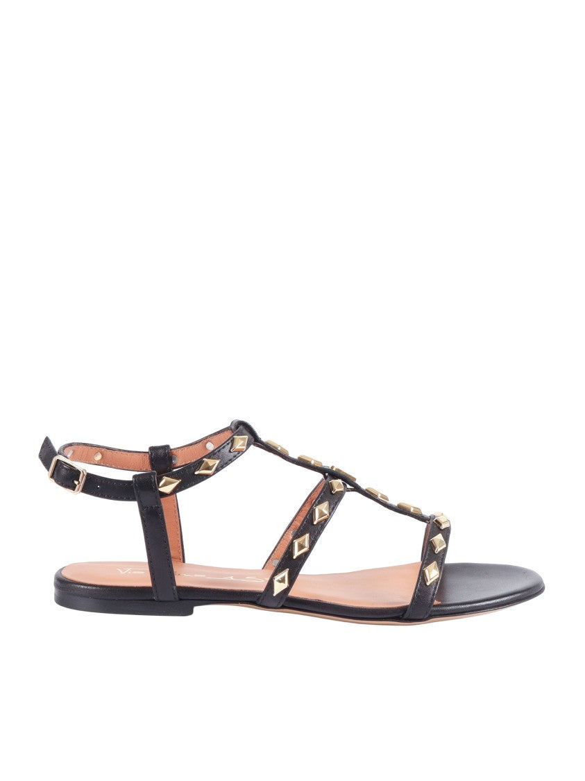 Via Roma 15 Rombetti Pyramid Stud Sandals