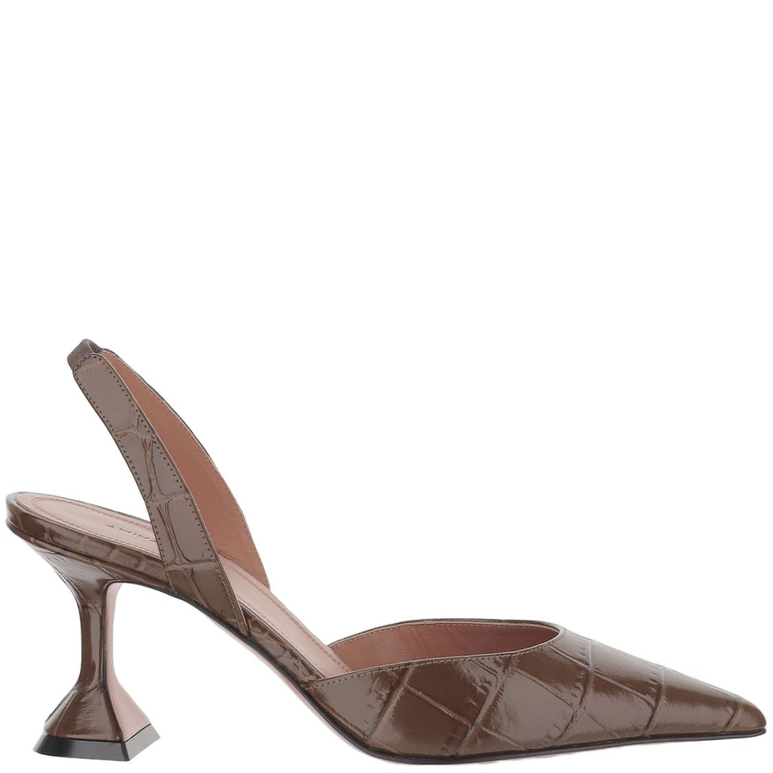 Amina Muaddi Holli Leather Slingbacks