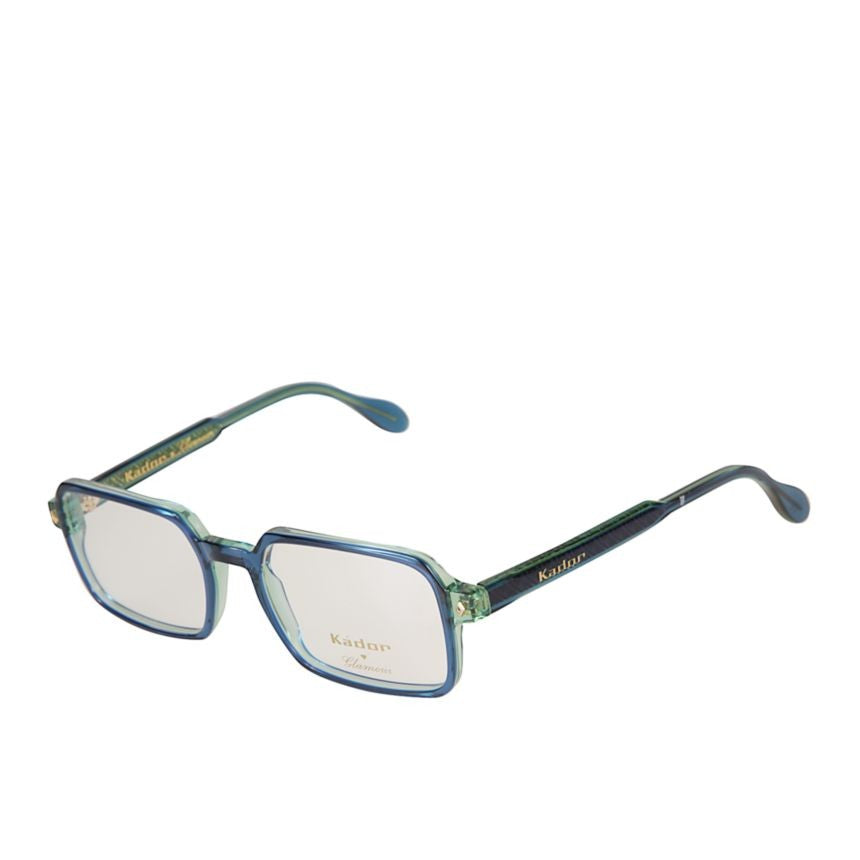 Kador Kolette/N Rectangular Frame Eyeglasses With Translucent Blue-Green Hue