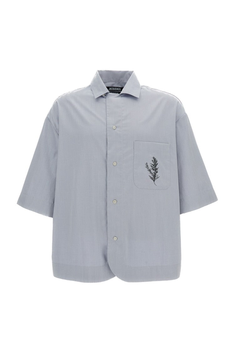 Jacquemus Light Blue La Chemise Gardian Shirt