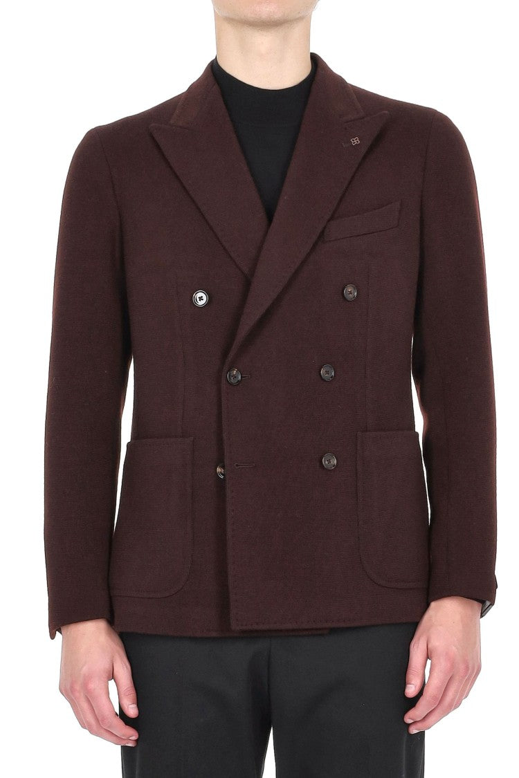 Tagliatore Montecarlo Wool Jersey Double-Breasted Jacket