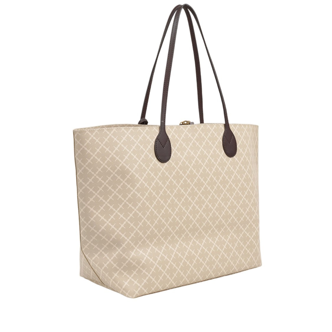 By Malene Birger Structured Geometric Pattern Shopping Bag With Contrasting Handles