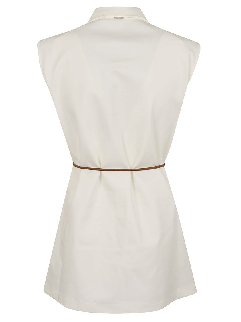 Herno Classic Sleeveless Jersey Vest With Removable Belt