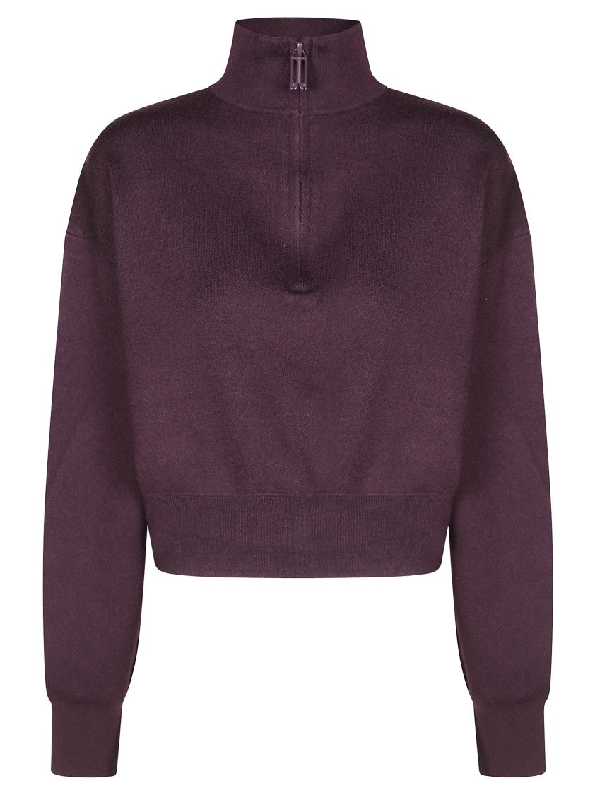 Victoria Beckham Fitted Long-Sleeved Top With High Neckline