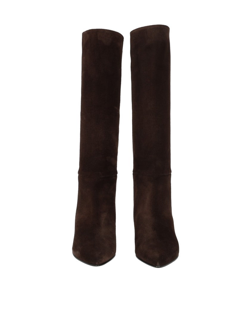 Via Roma 15 Liscio 777 Pointed-Toe Knee-High Boots
