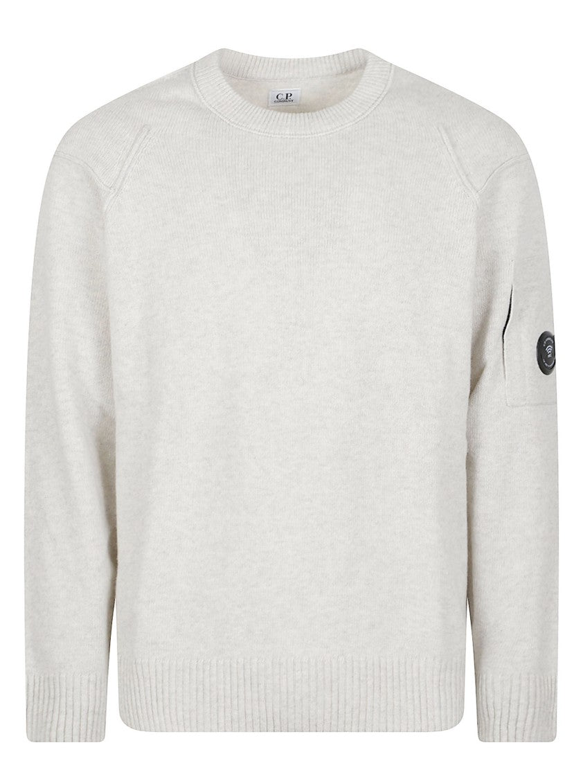 C.P. Company Lens Crewneck Wool-Blend Sweater
