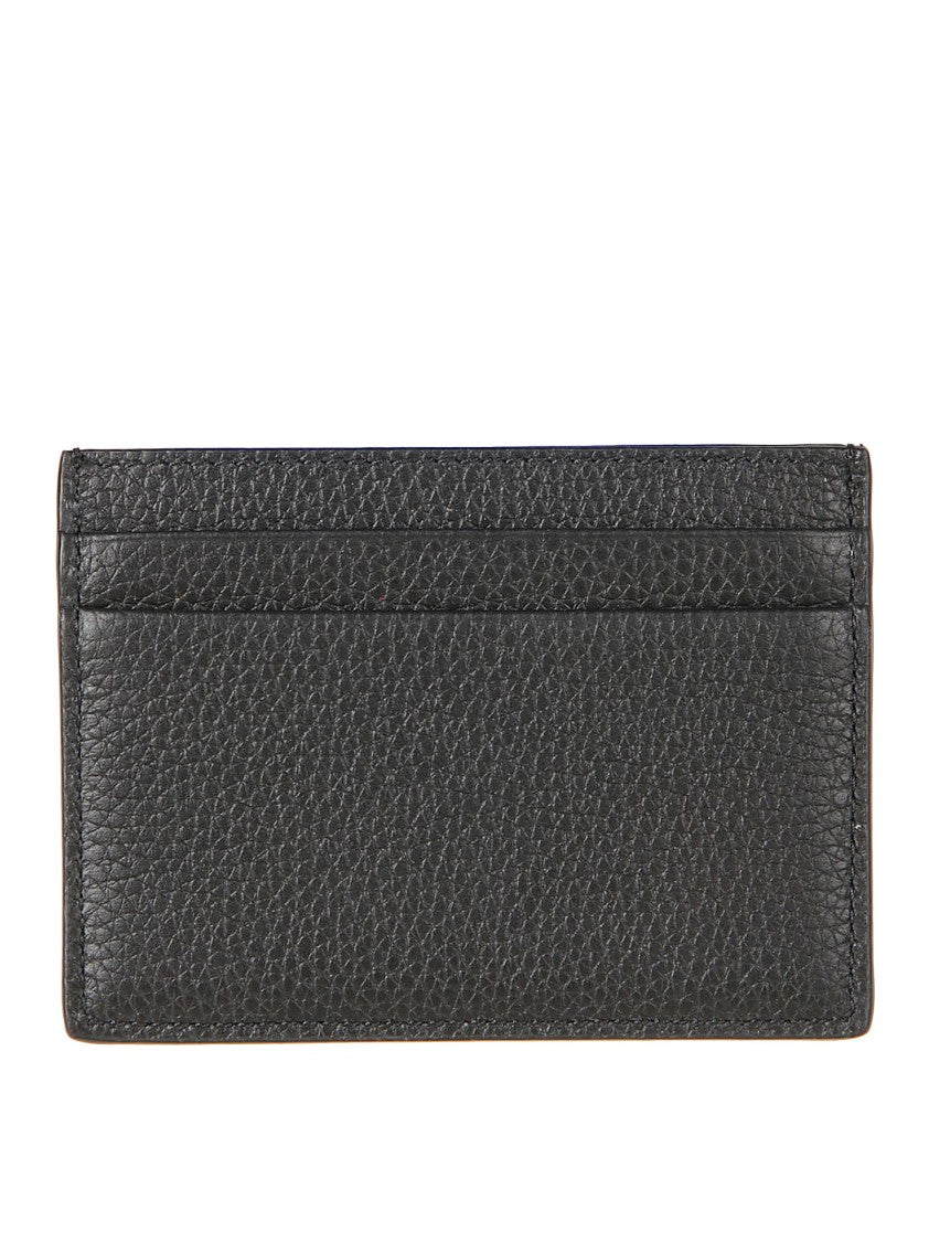 Burberry Textured Full-Grain Leather Card Holder