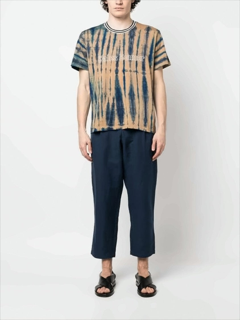 Wales Bonner Tie-Dye Short-Sleeve T-Shirt With Contrasting Details