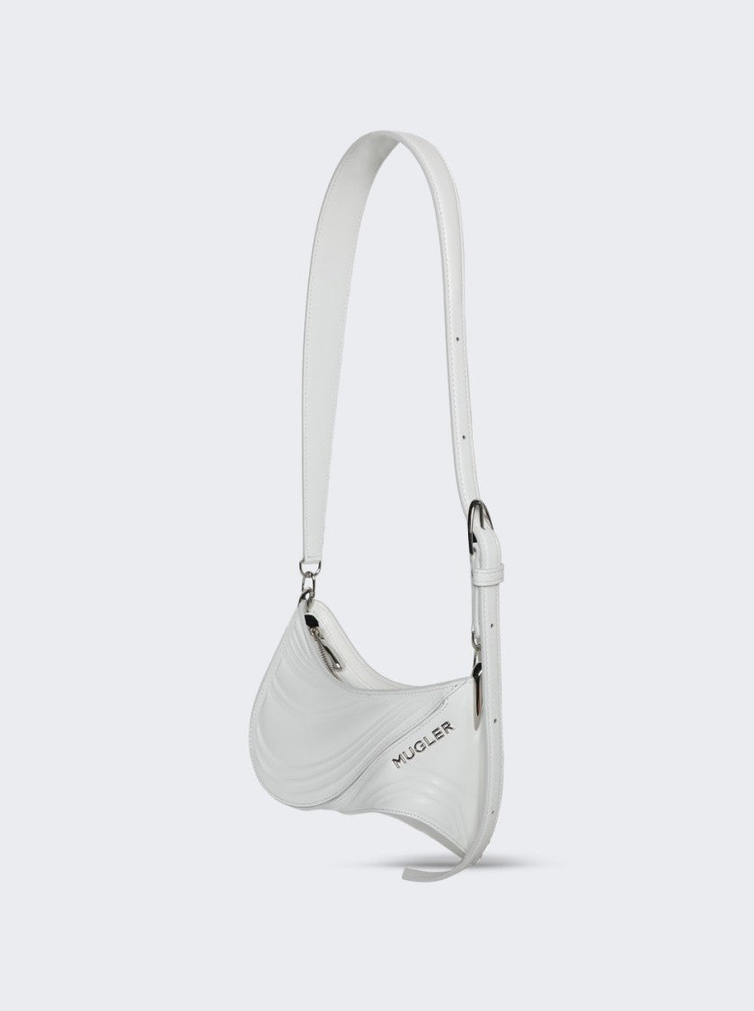 Mugler Small Embossed Spiral Curve 01 Shoulder Bag