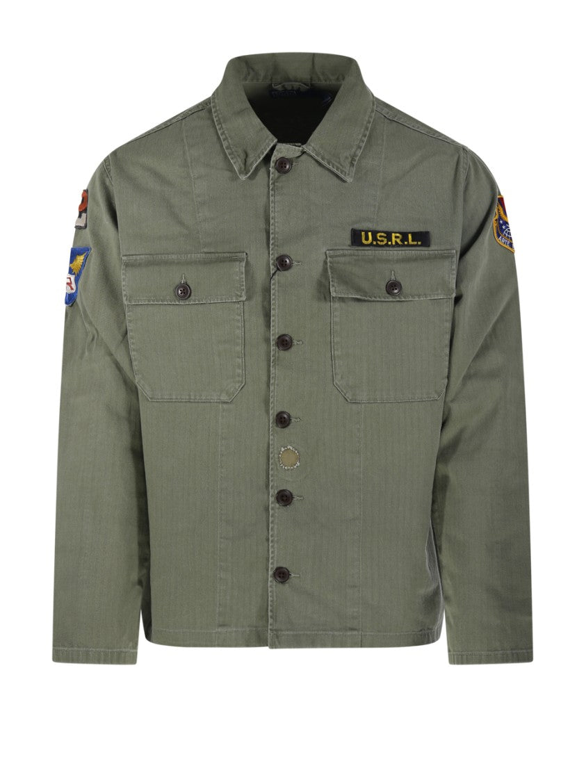 Polo Ralph Lauren Military-Inspired Long-Sleeved Button-Up Shirt