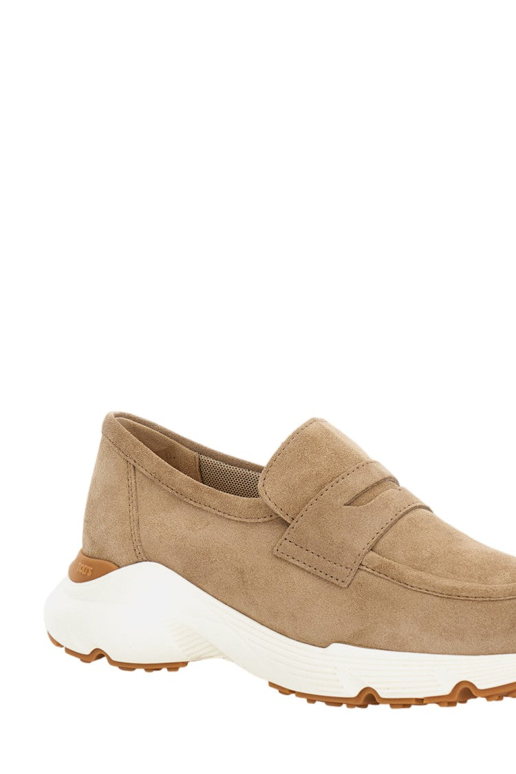 Tod's Deep Brown Smooth Leather Sport Run Loafer