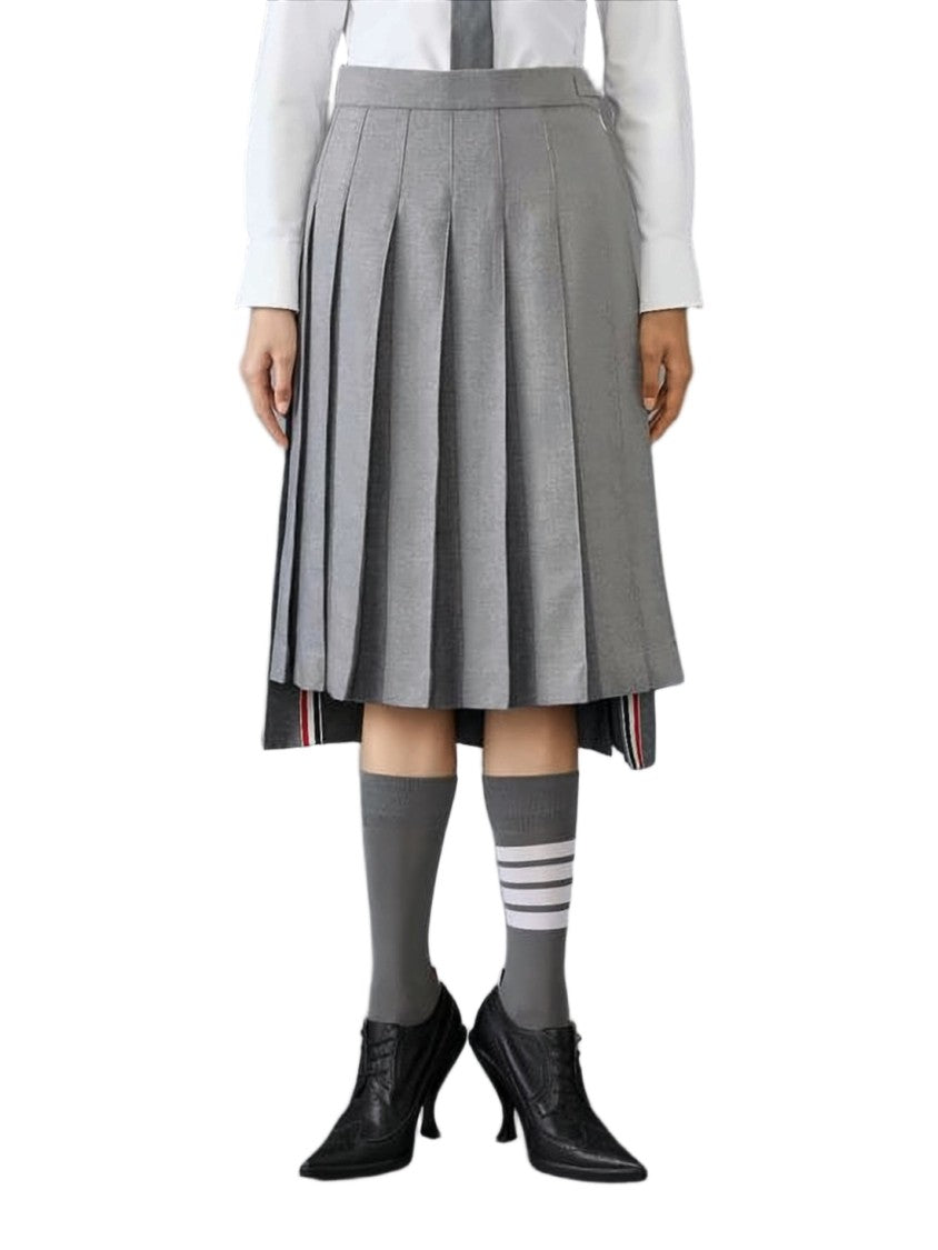 Thom Browne Structured Pleated Midi Skirt