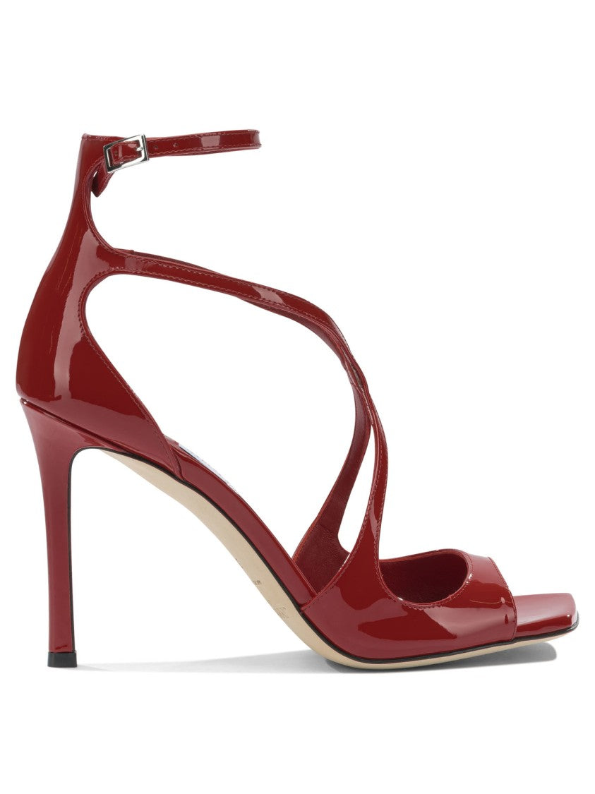 Jimmy Choo Strappy Red Sandals