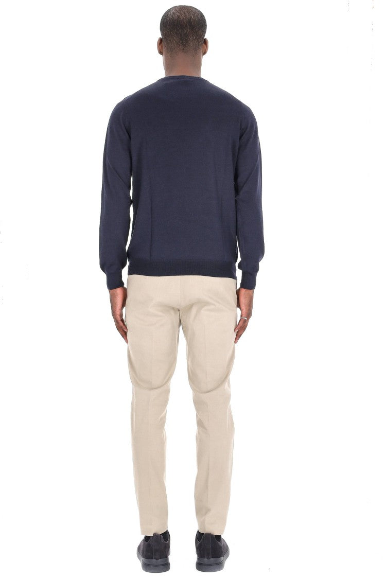 Barba Cashmere And Silk Crewneck Sweater