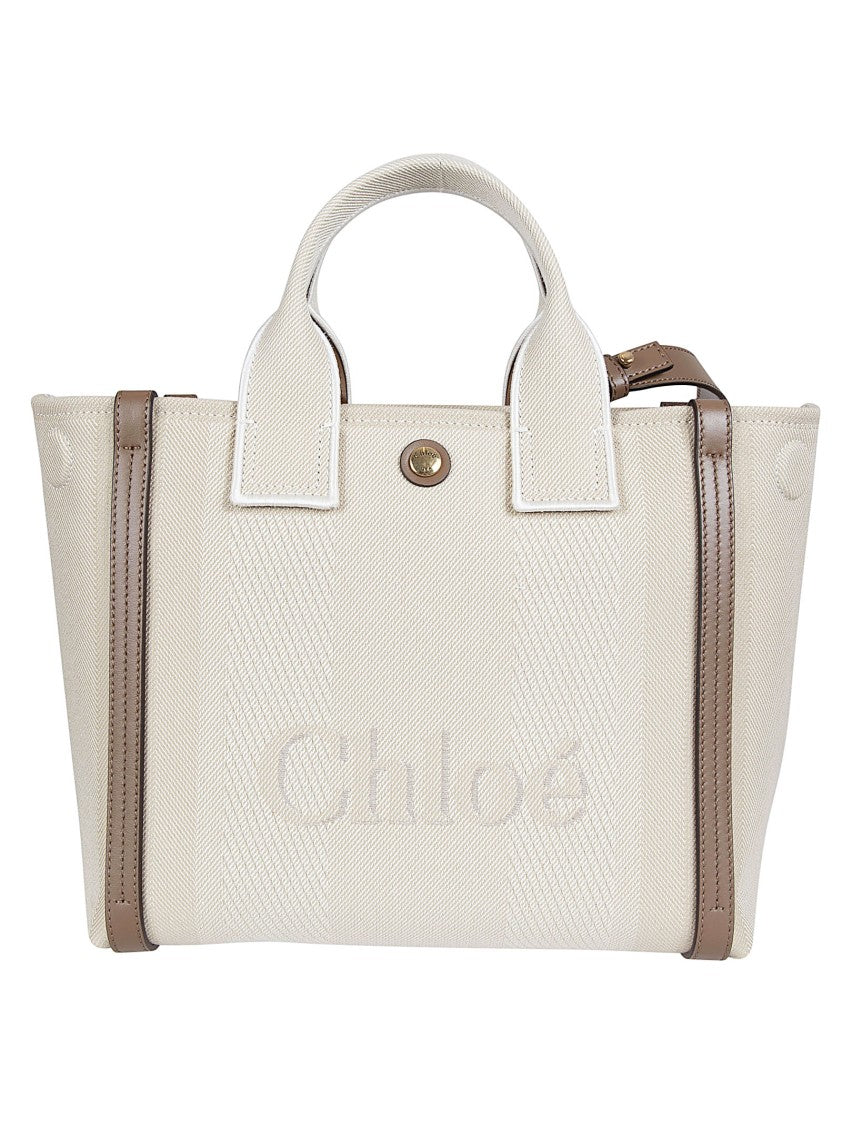 Chloé Small Structured Carry Bag With Contrasting Leather Bands