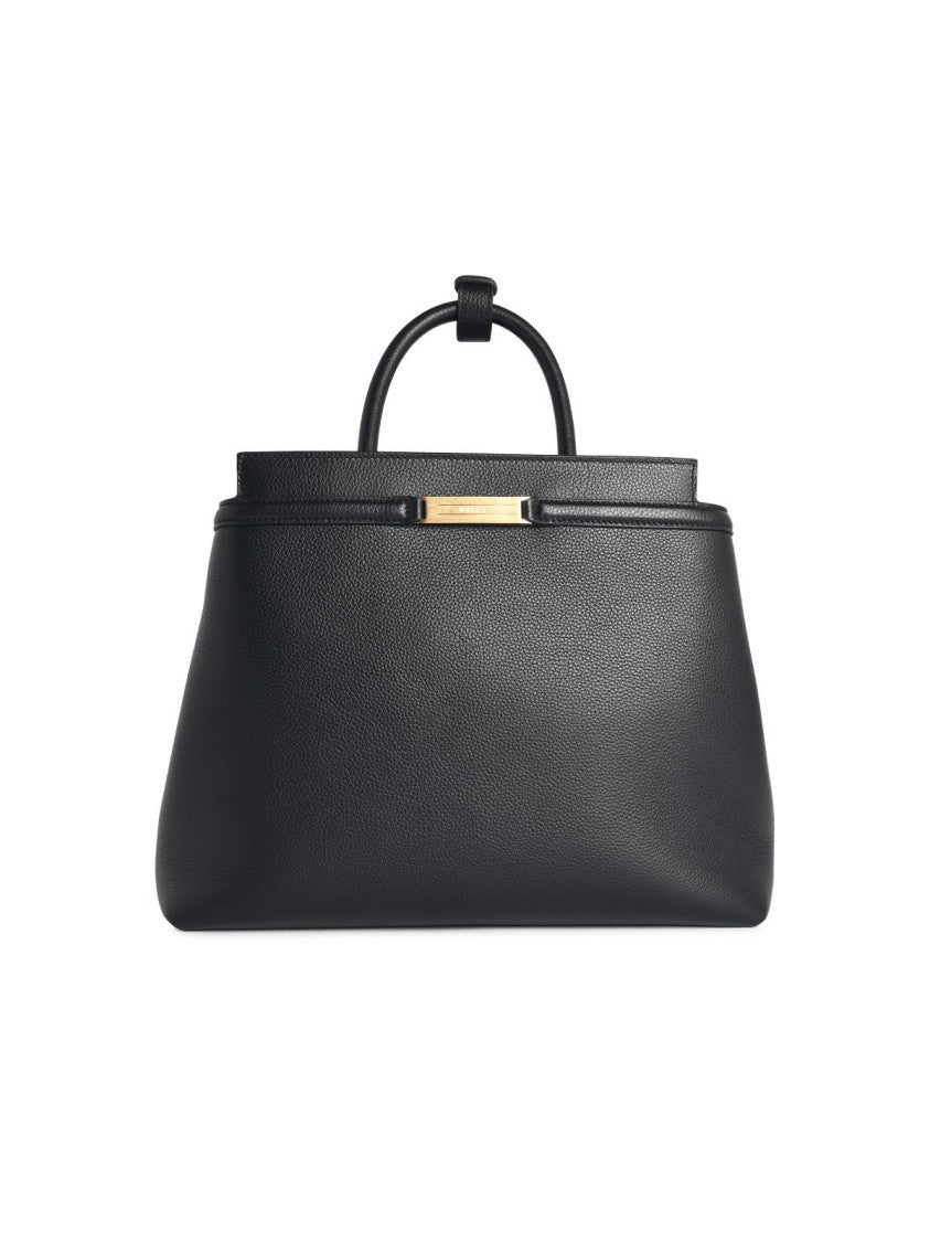 Bally 'Deco' Black Leather Bag