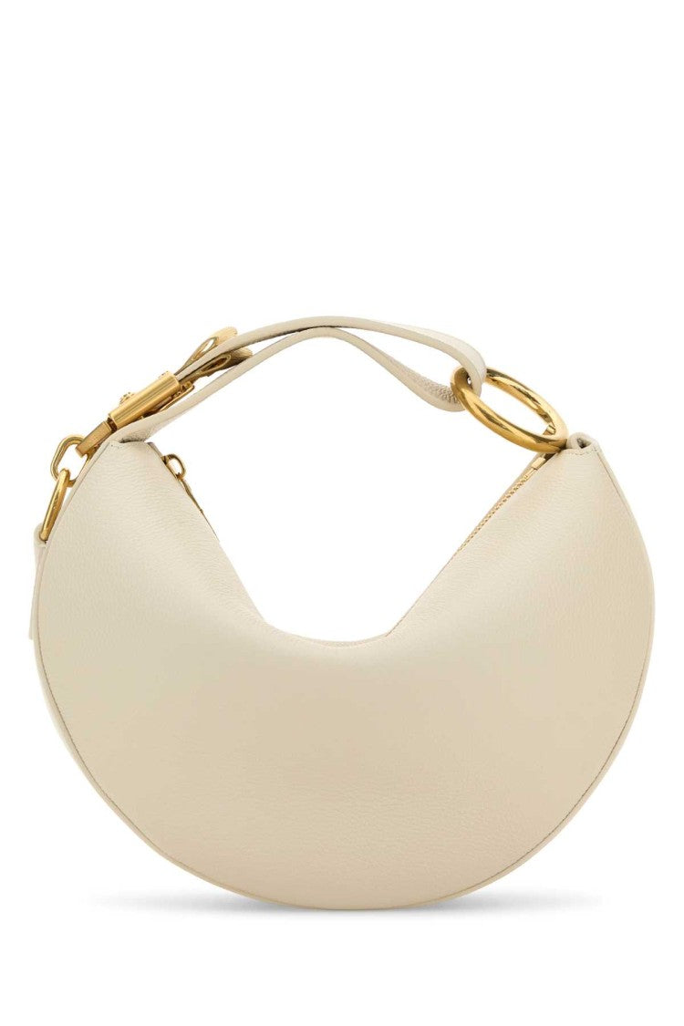 Burberry Ivory Leather Knight Arc Handbag