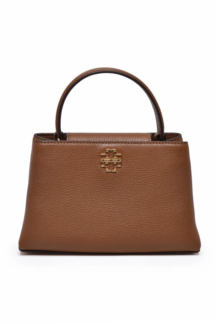 Tory Burch Britten Satchel Tote Bag - Brown