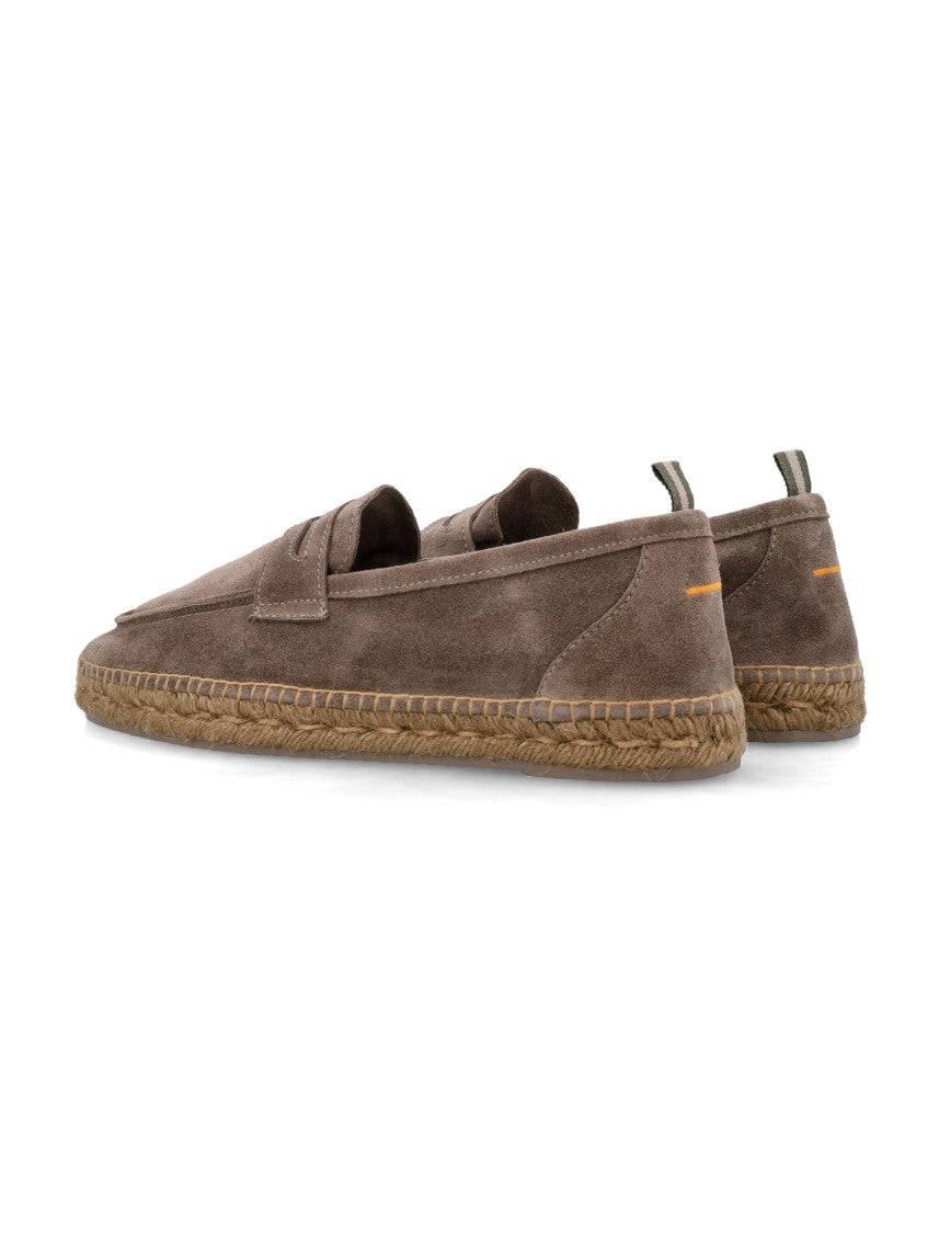Castaner Refined Suede Leather Espadrillas With Almond Toe