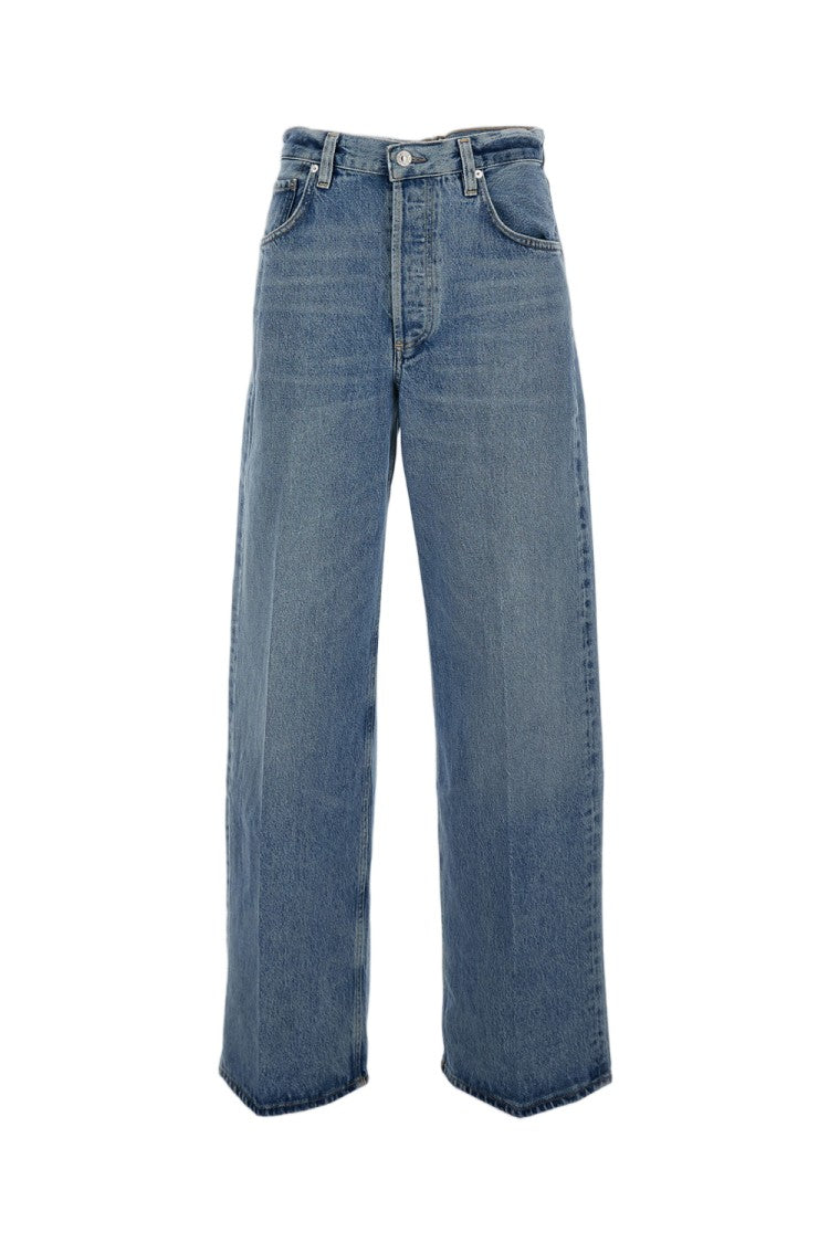 Citizens Of Humanity Mid-Rise Baggy Jeans In Light Blue Organic Cotton
