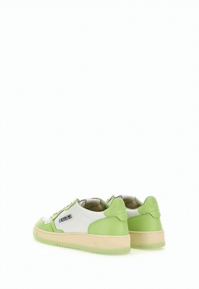Autry Low-Top Leather Sneakers With Perforated Toe Box