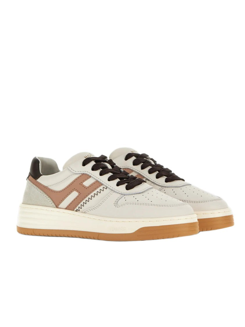 Hogan Low-Top Nappa Leather Sneakers With Suede Inserts