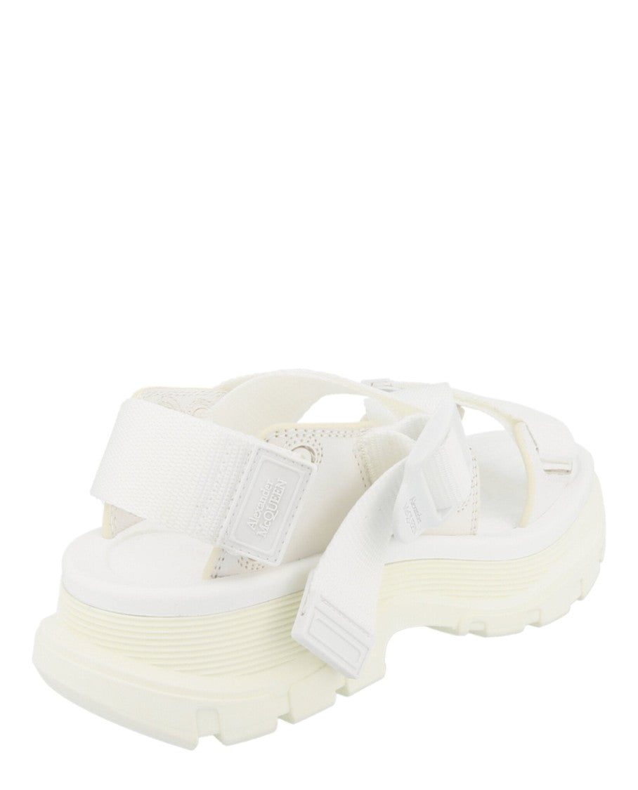 Alexander Mcqueen Platform Slide Sandals With Adjustable Straps