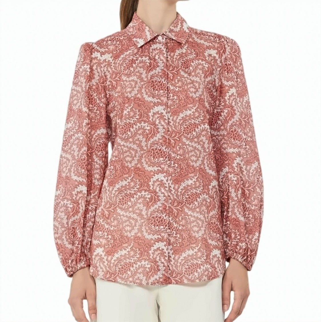Weekend Pure Cotton Voile Puff Sleeve Shirt