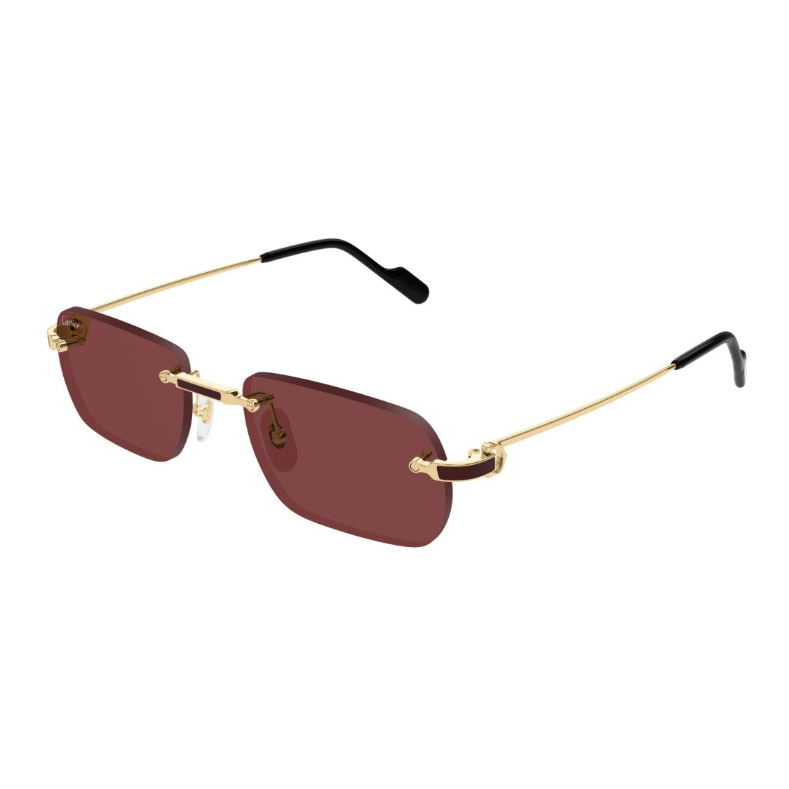 Cartier Ct0498s Rimless Rectangular Sunglasses