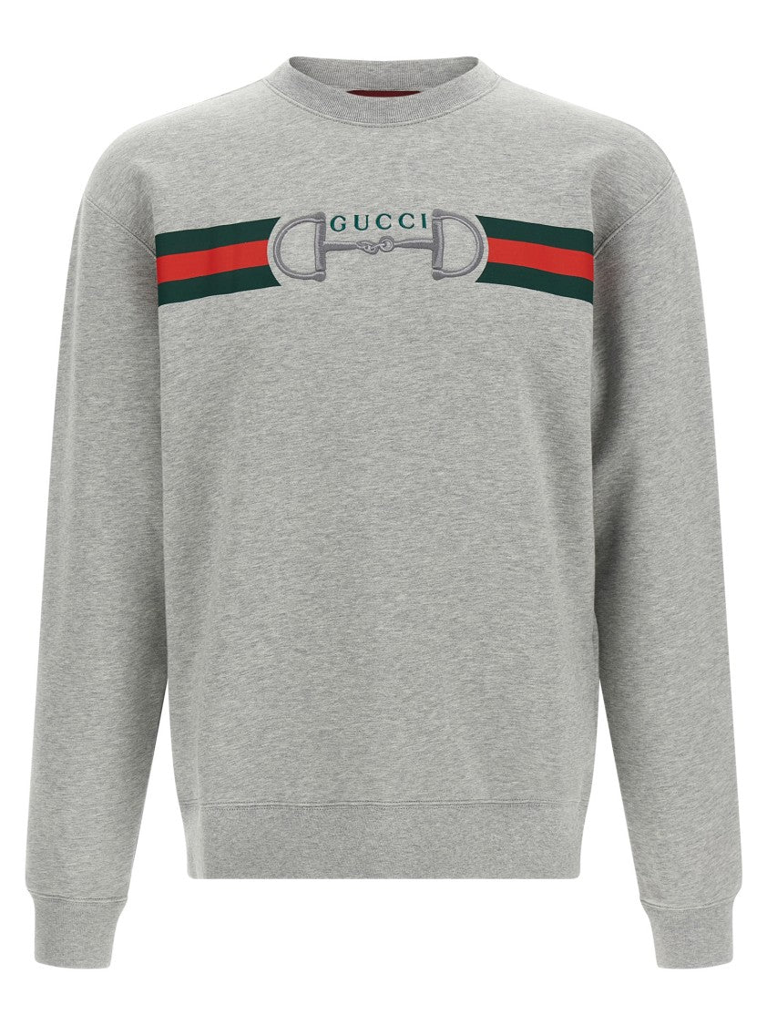 Gucci Web Ribbon And Horsebit Sweatshirt