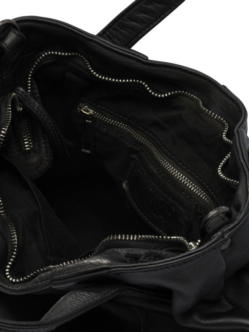 Giancarlo Nevola Spacious Shoulder Bag In Smooth Calf Leather