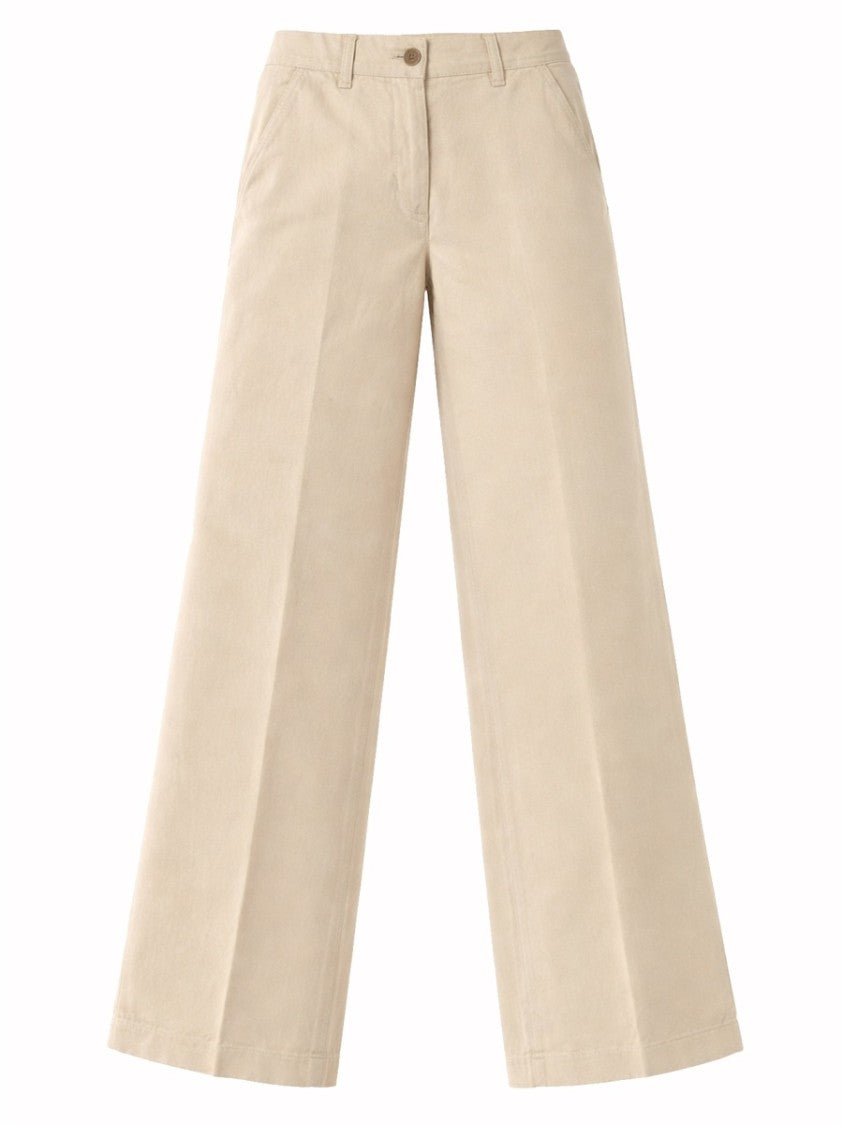 Aspesi High Waist Front Pleats Tailored Pants