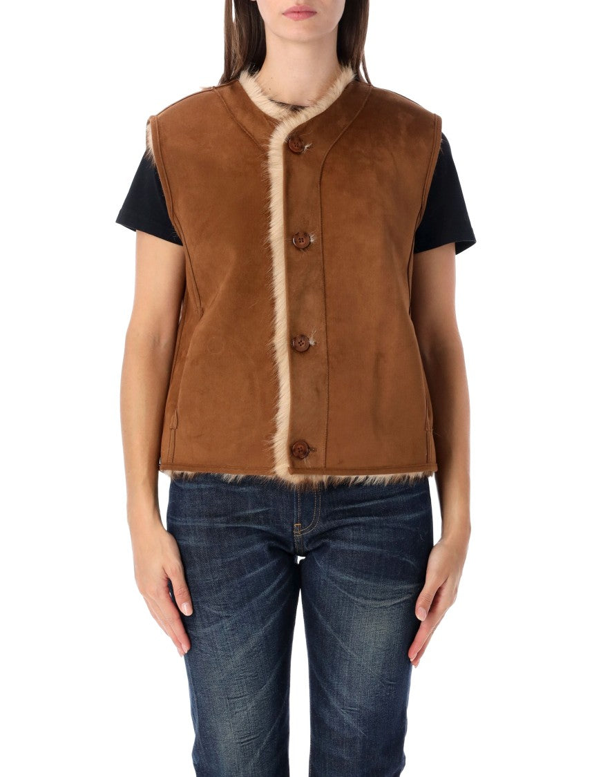 Urbancode Vest Fur Boxy Plush Fur Vest