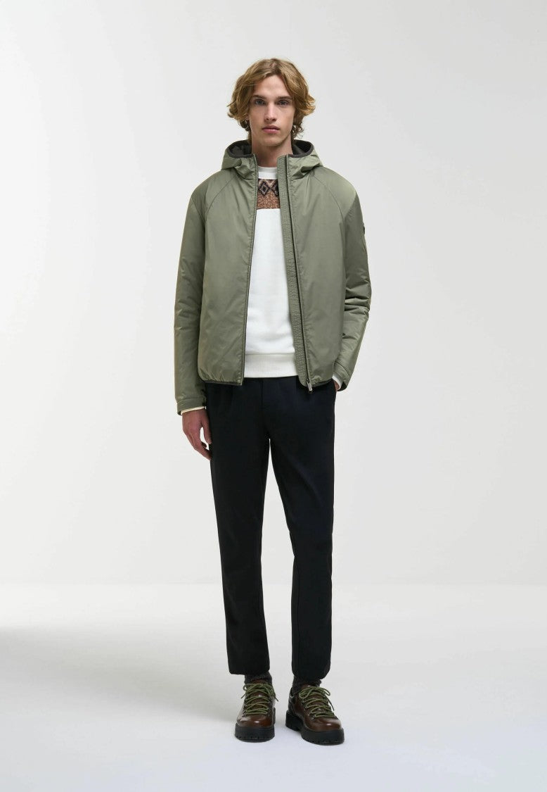 Colmar Matte Olive Green Minimalist Down Jacket