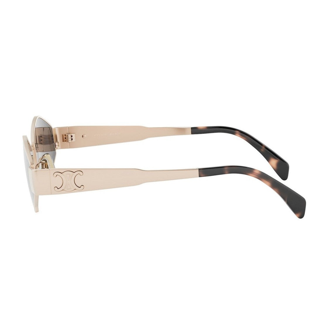Celine Rose Gold Metal Triomphe Geometric Sunglasses