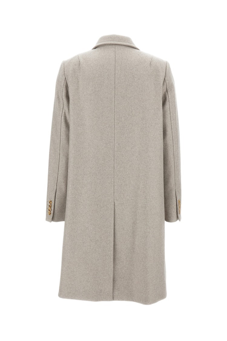 Fay Long Double-Breasted Wool Blend Coat