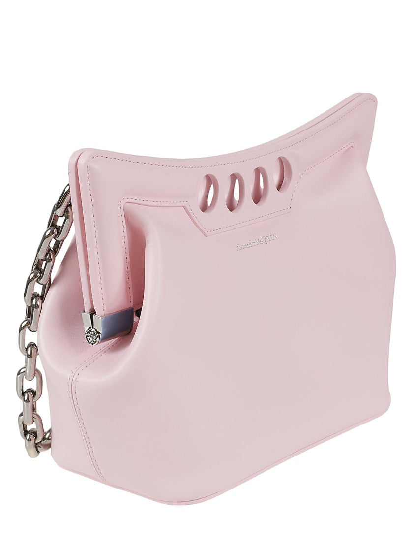 Alexander Mcqueen Structured Leather Bag With Cut-Out Detailing