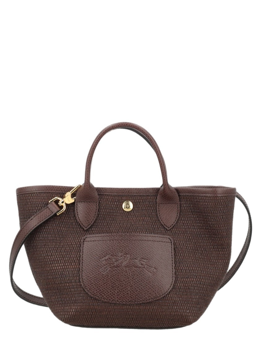 Longchamp Woven Cotton-Blend Tote Bag