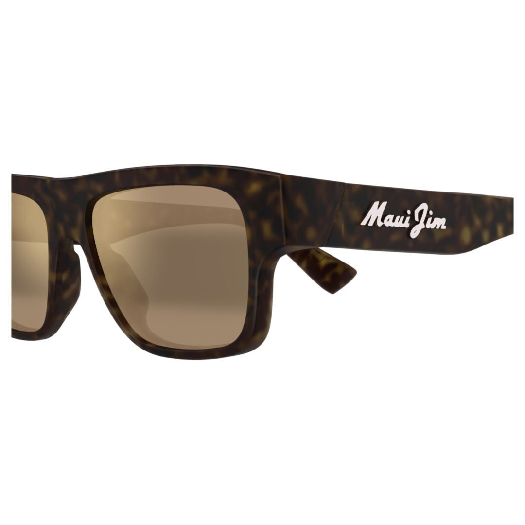 Maui Jim Kokua Rectangular Matte Black Sunglasses With Gradient Lenses