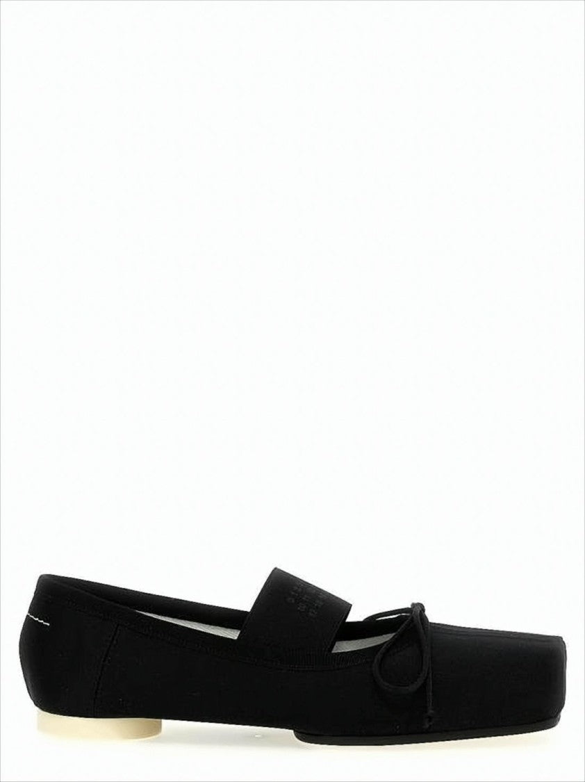 Mm6 By Maison Margiela Square Toe Flat Shoes