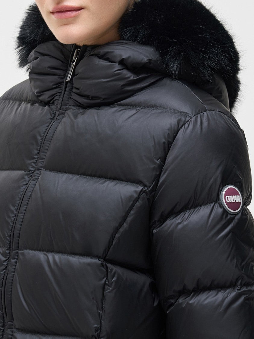 Colmar Plush Fur Trim Padded Down Coat