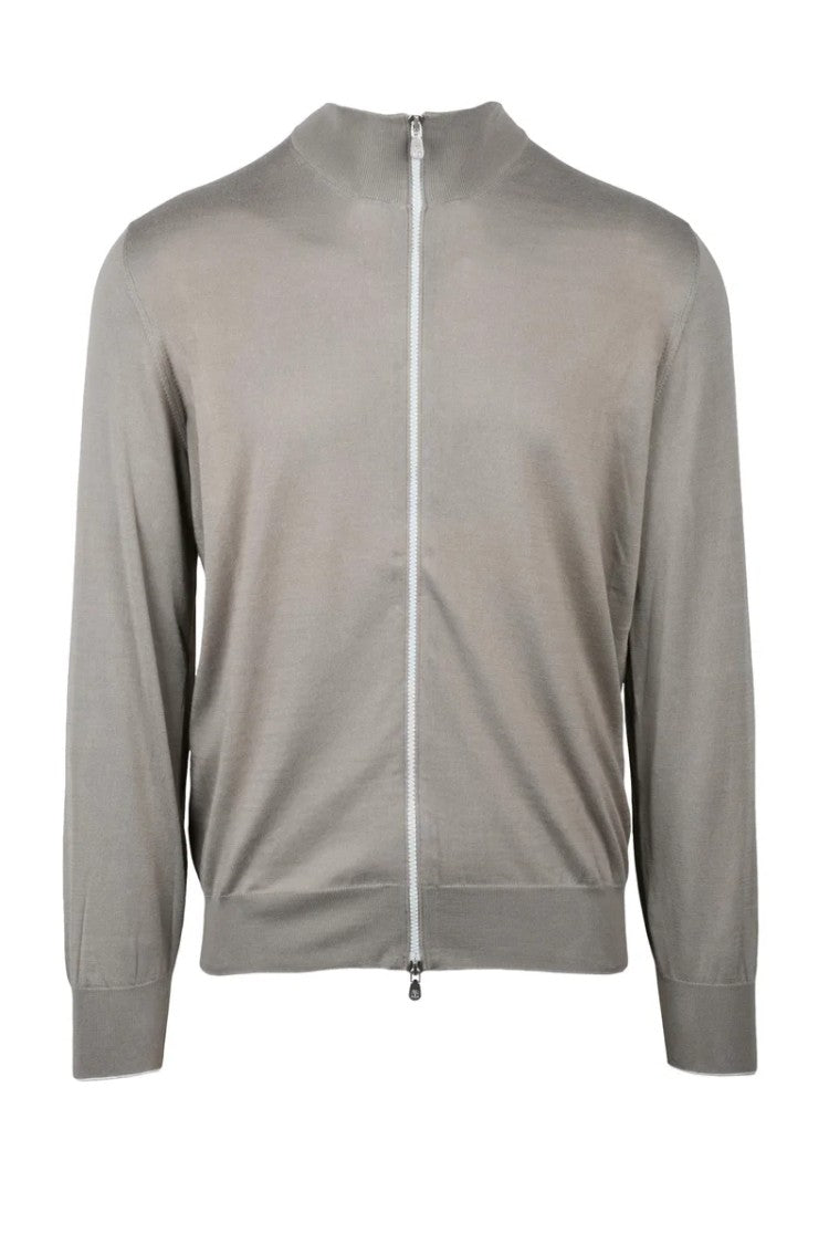 Brunello Cucinelli Zip Cardigan - Grey