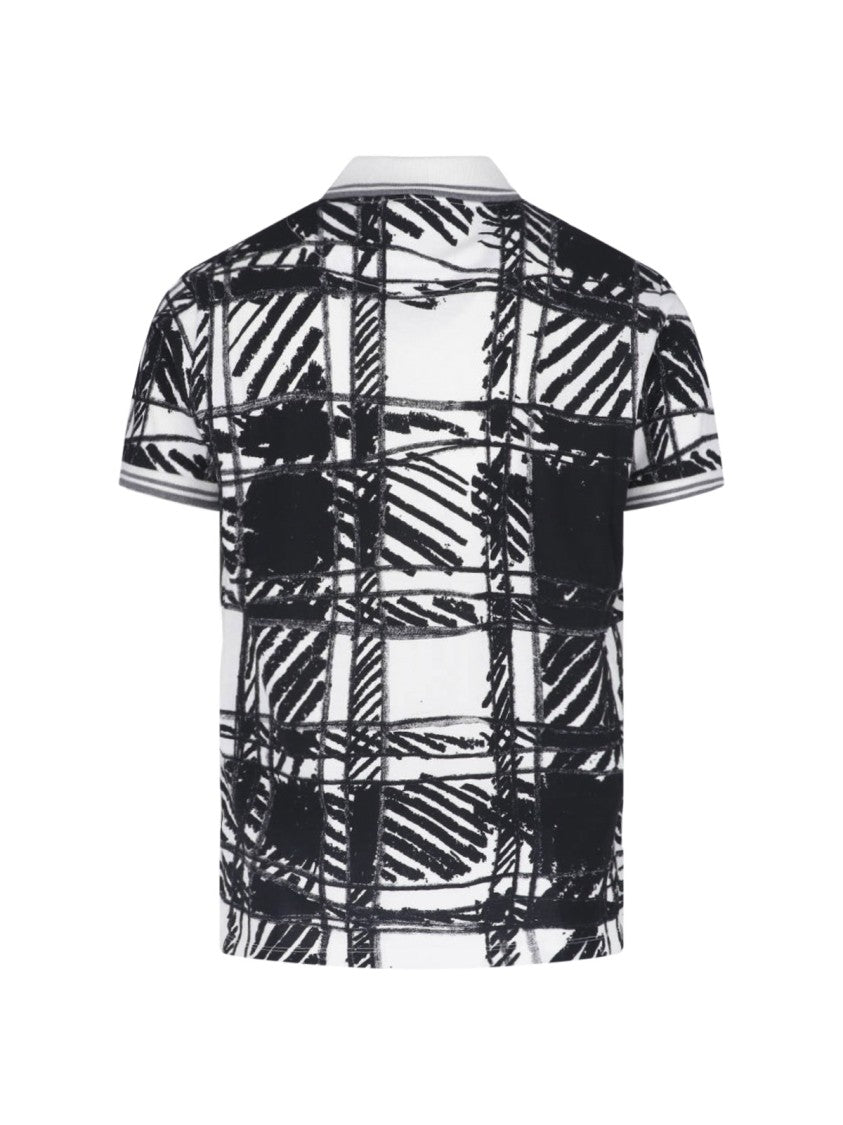 Vivienne Westwood Abstract Checkered Polo With Classic Collar