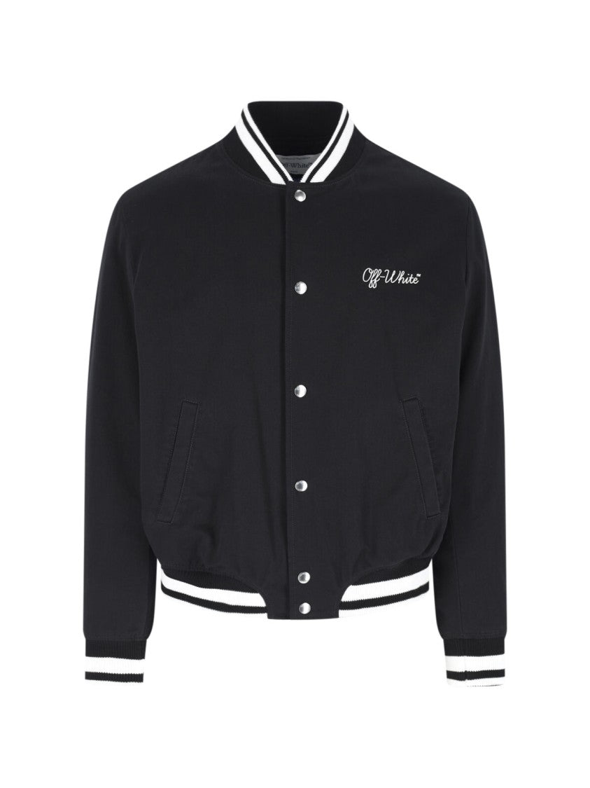 Off-White "Souvenir" Bomber Jacket – Black
