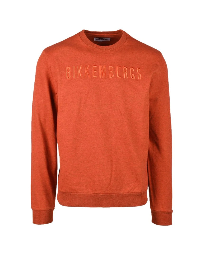 Bikkembergs Brown Cotton Crewneck Sweatshirt