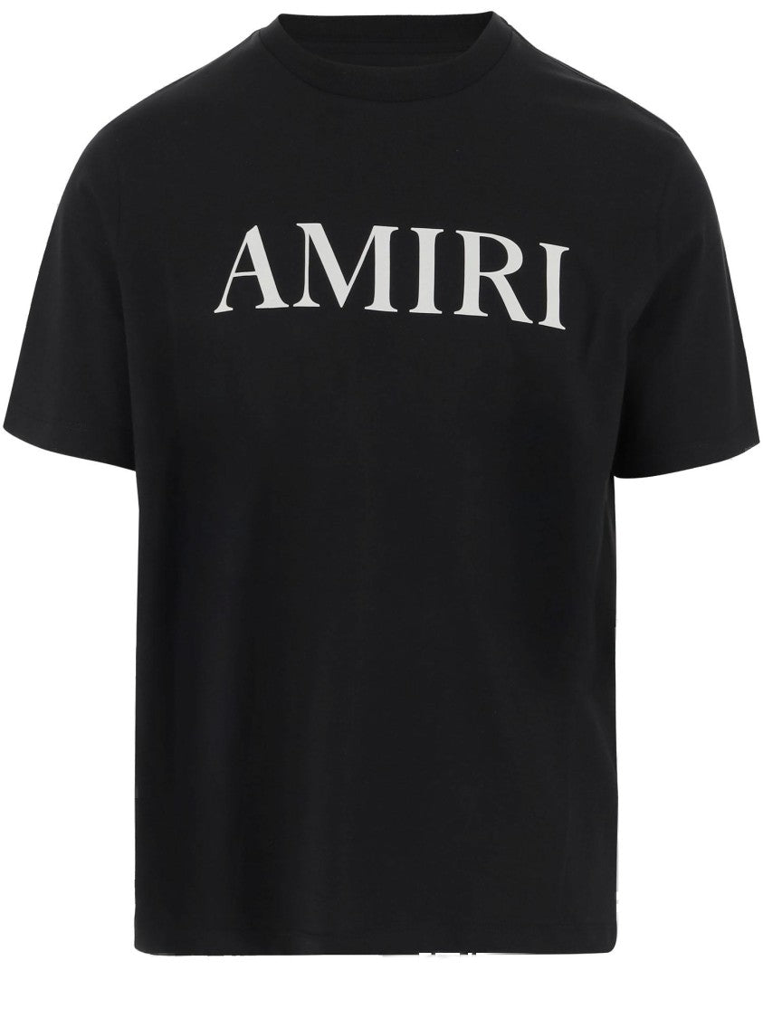 Amiri Crew Neck Cotton T-Shirt With Logo Detail