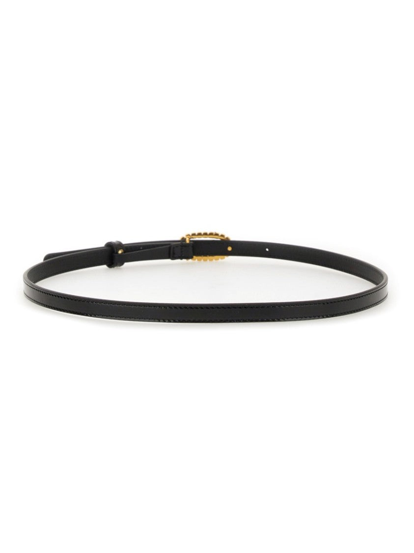 Valentino Garavani Black Leather Belt