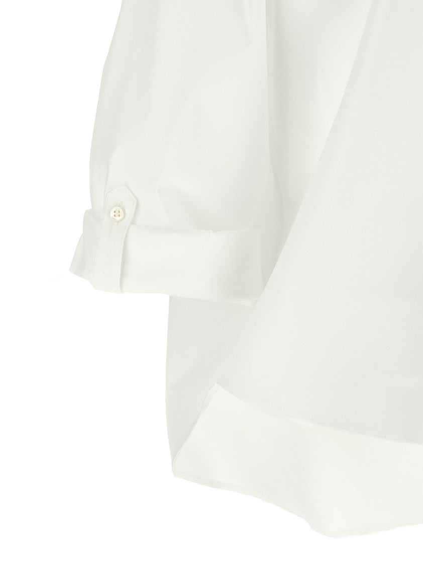 Brunello Cucinelli Contemporary Monile Detail Cotton Poplin Shirt